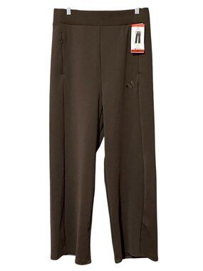 adidas Originals Wide Leg Cropped Pants Women’s Medium Brown NWT